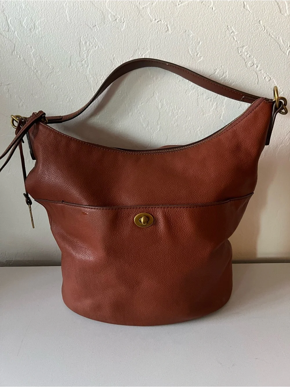 Fossil Talulla Hobo Bag Brandy Leather